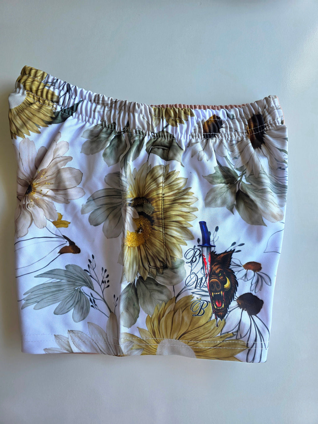 Floral Footy Shorts