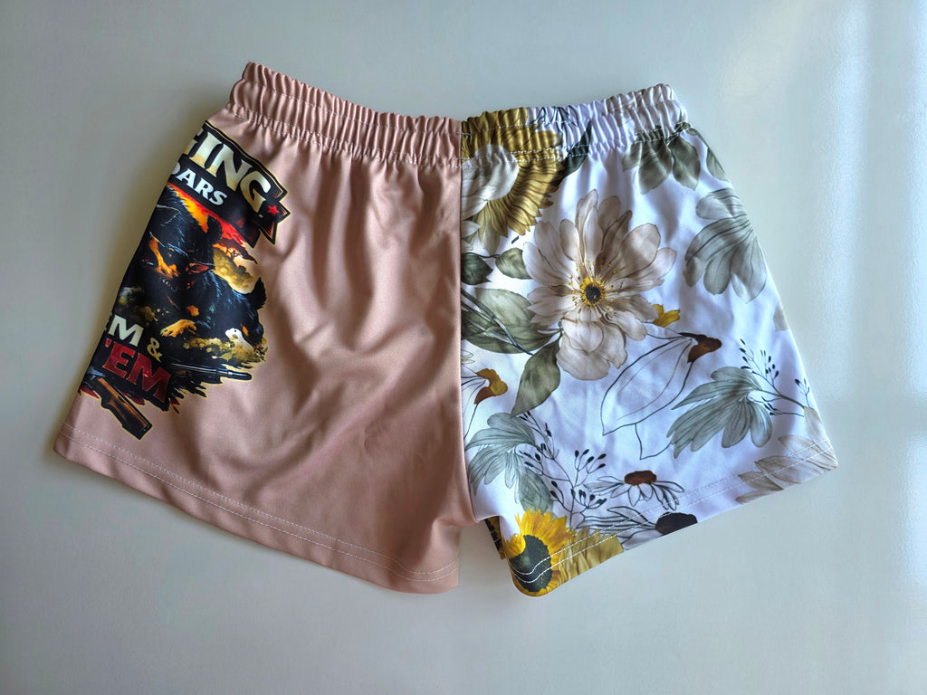 Floral Footy Shorts