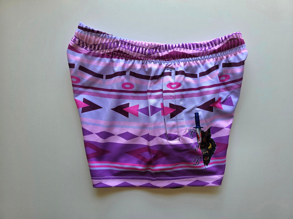 Lilac Rush Footy Shorts